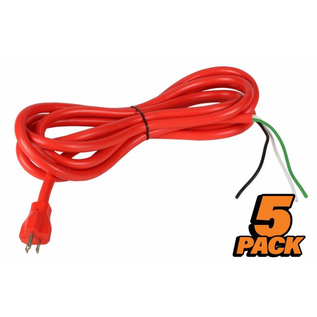 Toledo Pipe 46740 Power Cord 14 Gauge Wire fits RIDGID® 300 535 1224 Pipe Threading Machine - QTY 5
